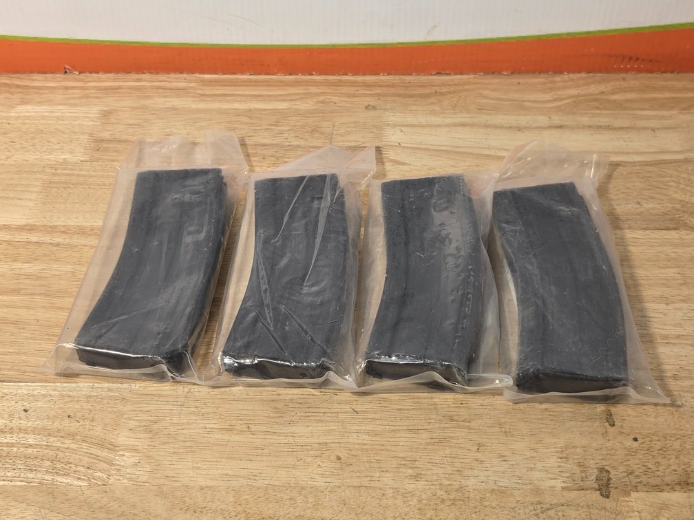 (4) 30 Round Metal AR Magazines