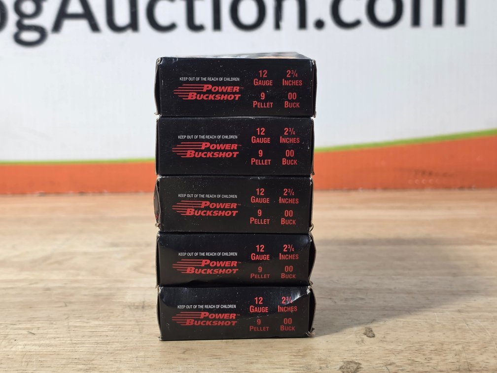 Wolf Power Buckshot 12 Gauge 2.75" 00 Buck (5) Boxes of 5