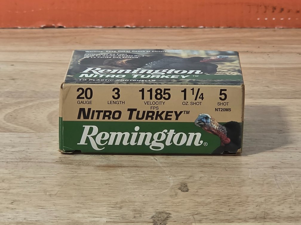 Remington Nitro Turkey 20 Gauge 3" #5 Shot (1) Box of 10
