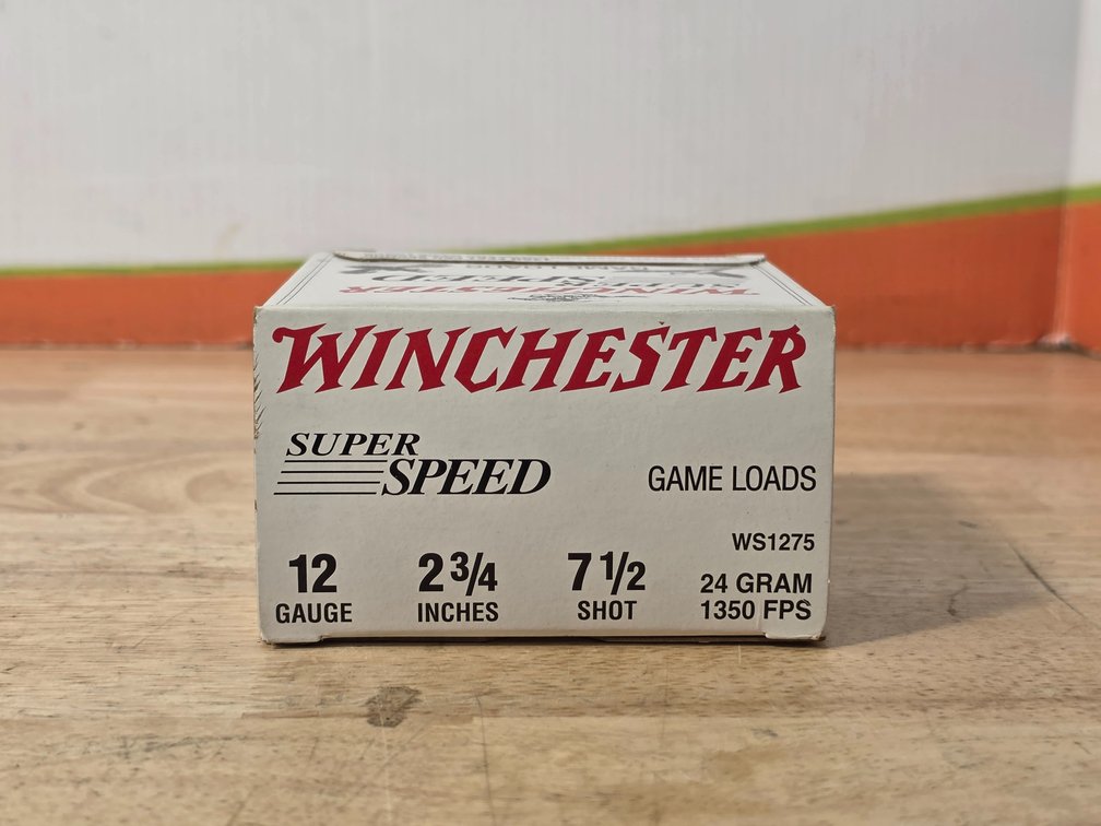 Winchester Super Speed Game Loads 12 Gauge 2.75" #7.5 Shot (1) Box of 25