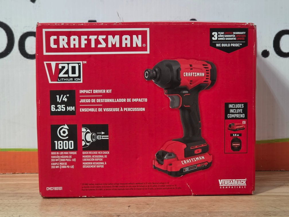 Craftsman V20 Impact Drive Kit - Sealed In Original Box