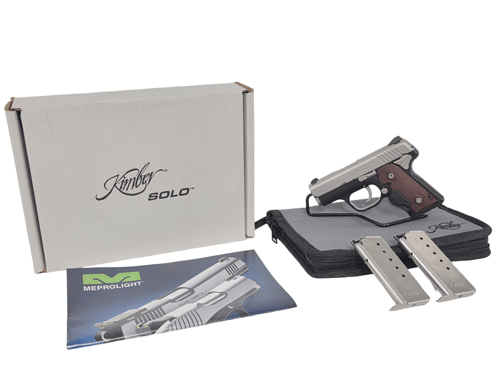 Kimber Solo CDP - Custom Shop - 9MM - 2 Mags - Lasergrips - Factory Case & Box - Serial # S1108441
