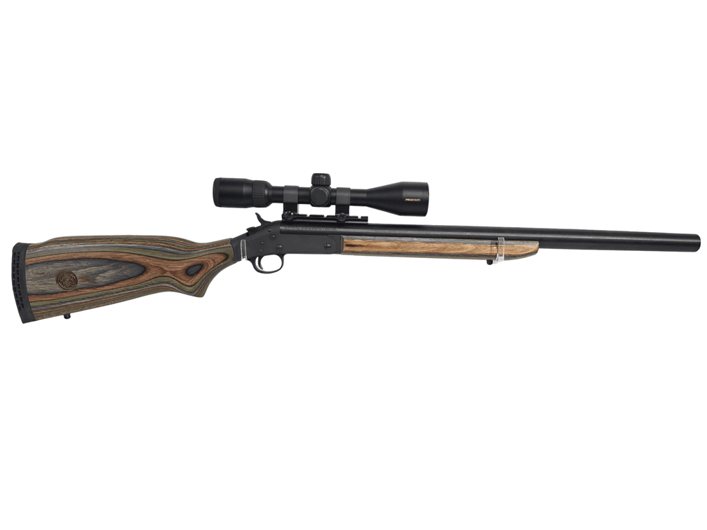 Harrington & Richardson Tracker II Plus - 12-Gauge Rifled Bore Slug Gun w/ Nikon Prostaff 3-9x40 Scope - Serial # HX315291