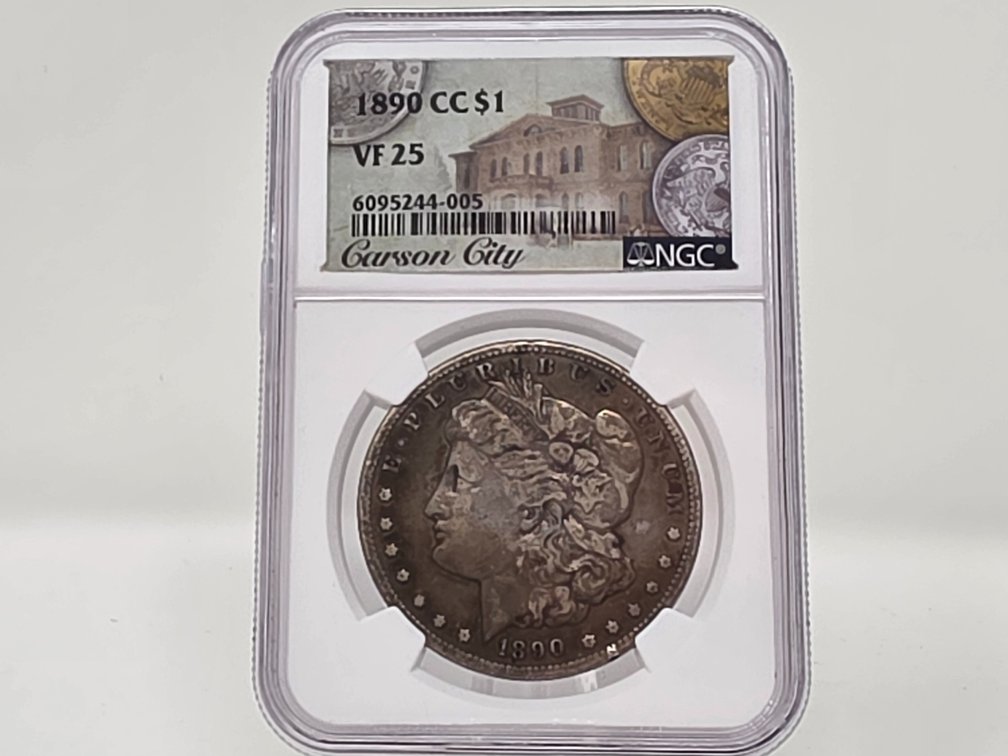 1890-CC Carson City Morgan Silver Dollar - NGC VF 25