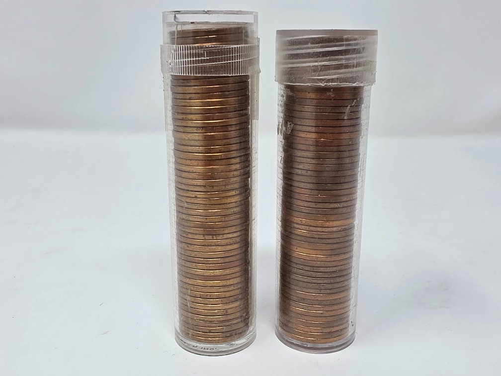 BU Lincoln Cent Rolls - 1953-S & 1954-S - 2 Rolls Included