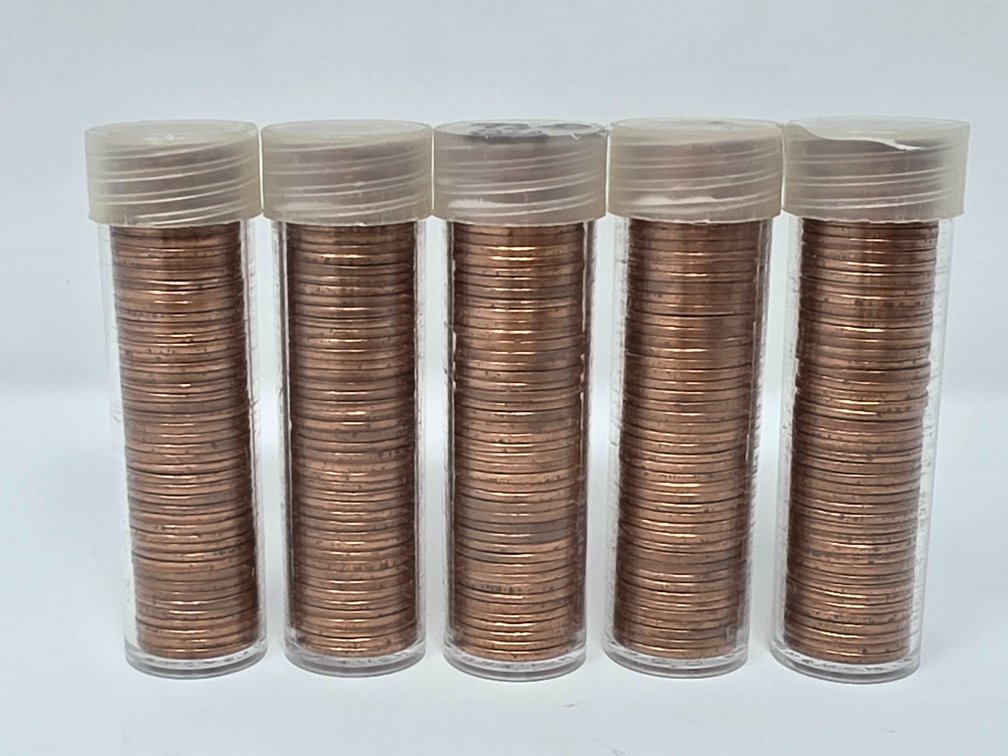 (5) Rolls BU 1973-D Lincoln Cents - 5 Rolls Included