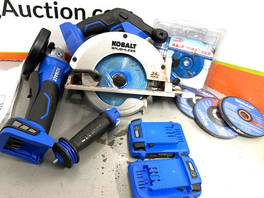 Kobalt Circular Saw - Routing Tool - Grinding Discs - Rechargeable Batteries