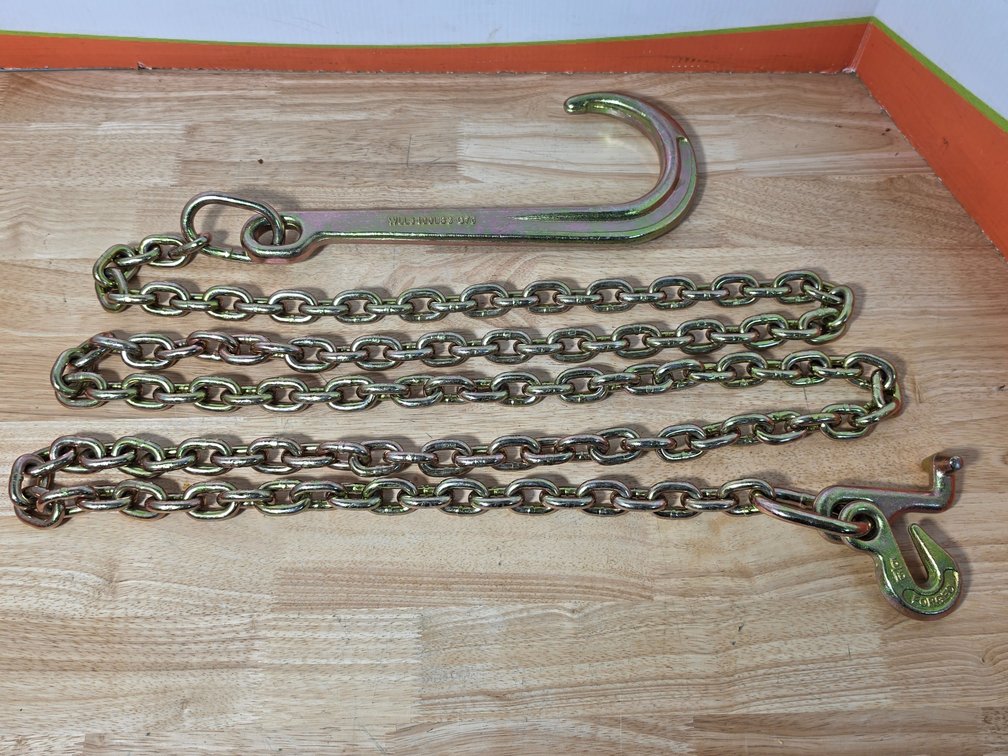 Unused G70 J Hook w/ 10' 5/16" Chain