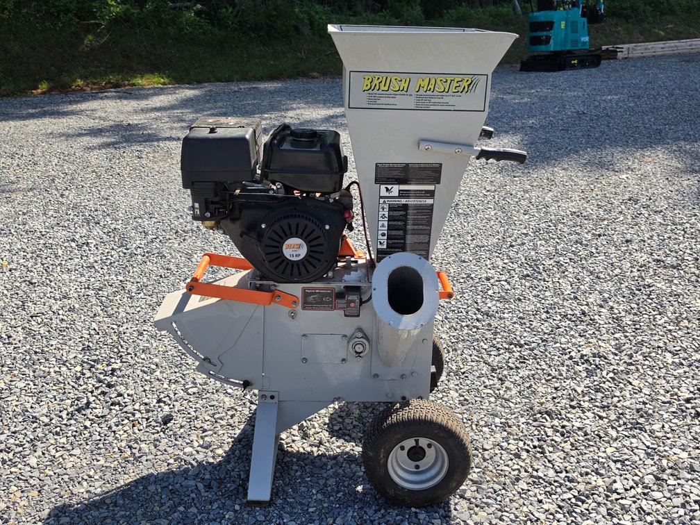 Brushmaster 15HP Gas Engine Wood Chipper - Beast 15HP Engine - Ran When Tested