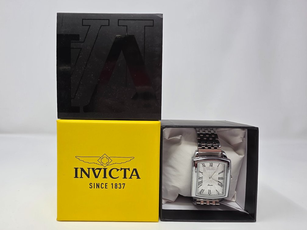 Invicta Celestial Ziya Watch features a Rectangular case with a stainless Steel Bracelet and Quartz Movement - Model 69143