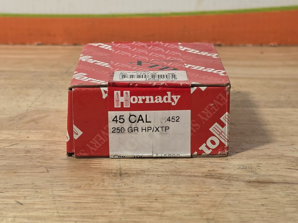 Hornady 45 Cal 250 Gr HP/XTP (1) Box of 100