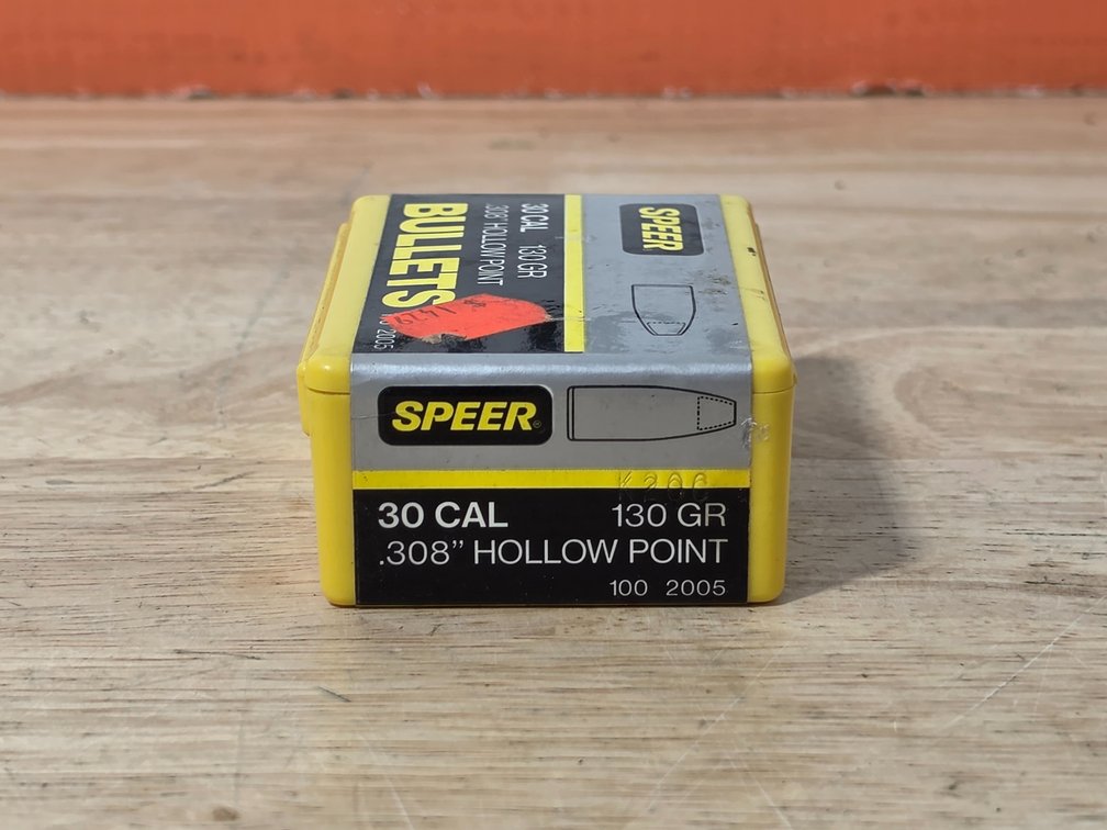 Speer 30 Cal .308 HP 130 Gr (1) Box of 100