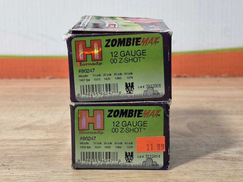 Hornady Zombie Max 12 Gauge 00 Z Shot (2) Boxes of 10