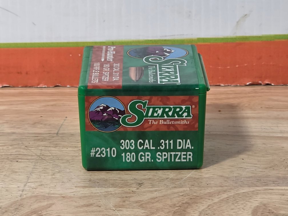 Sierra Pro Hunter 303 Cal .311 Dia 180 Gr Spitzer (1) Box of 100