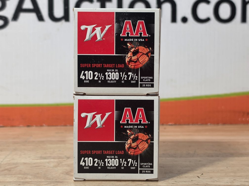 Winchester AA Super Sport Target Load 410 Gauge 2.5" #7.5 Shot (2) Boxes of 25