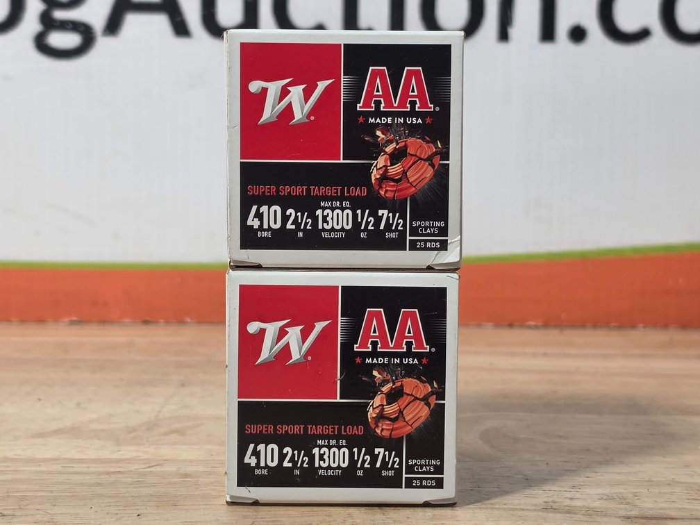 Winchester AA Super Sport Target Load 410 Gauge 2.5" #7.5 Shot (2) Boxes of 25