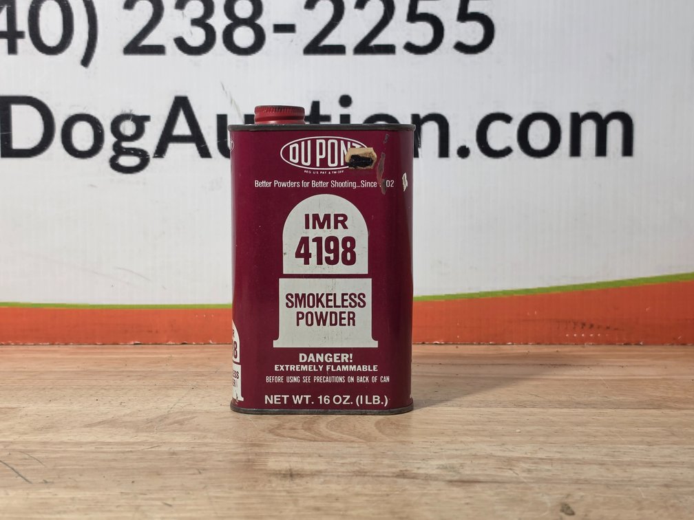 IMR 4198 Smokeless Powder - Container and Contents Weight 19.7 Oz.