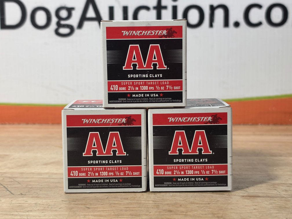 Winchester AA 410 Bore 2.5' #7.5 Shot (2) Boxes of 25