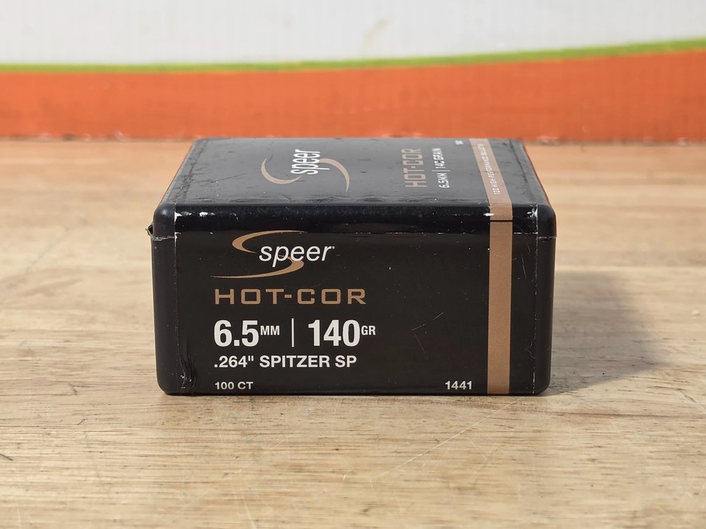 Speer Hot-Cor 6.5mm 140 Gr .264" Spitzer SP (1) Box of 100 Bullets