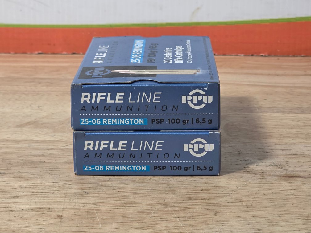 PPU Rifle Line Ammunition 25-06 Remington PSP 100 Gr