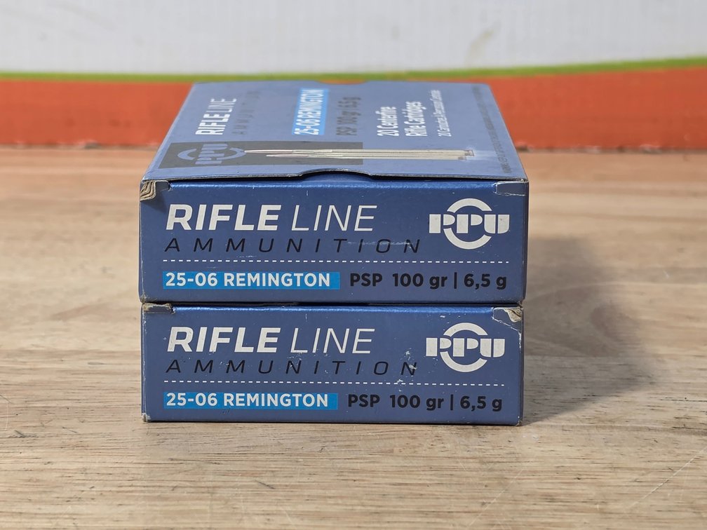 PPU Rifle Line Ammunition 25-06 Remington PSP 100 Gr