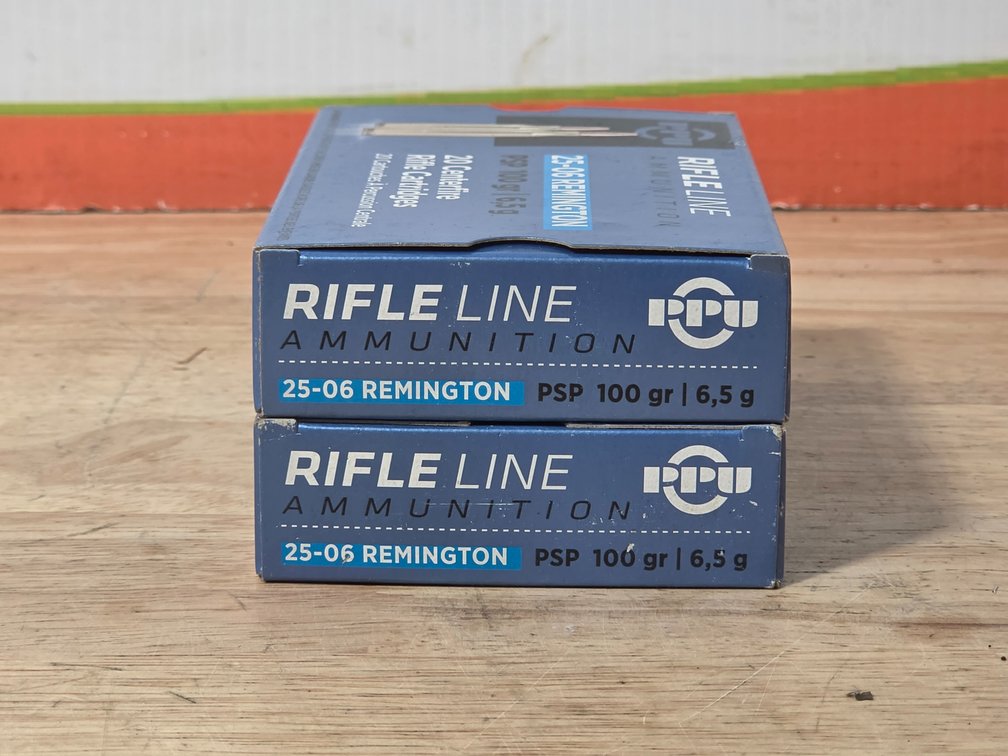 PPU Rifle Line Ammunition 25-06 Remington PSP 100 Gr