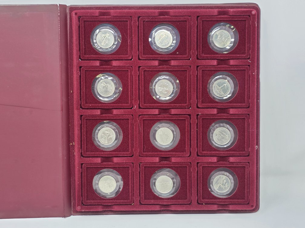 1992 25-Cent Providences of Canada Set - 12 Coin Set