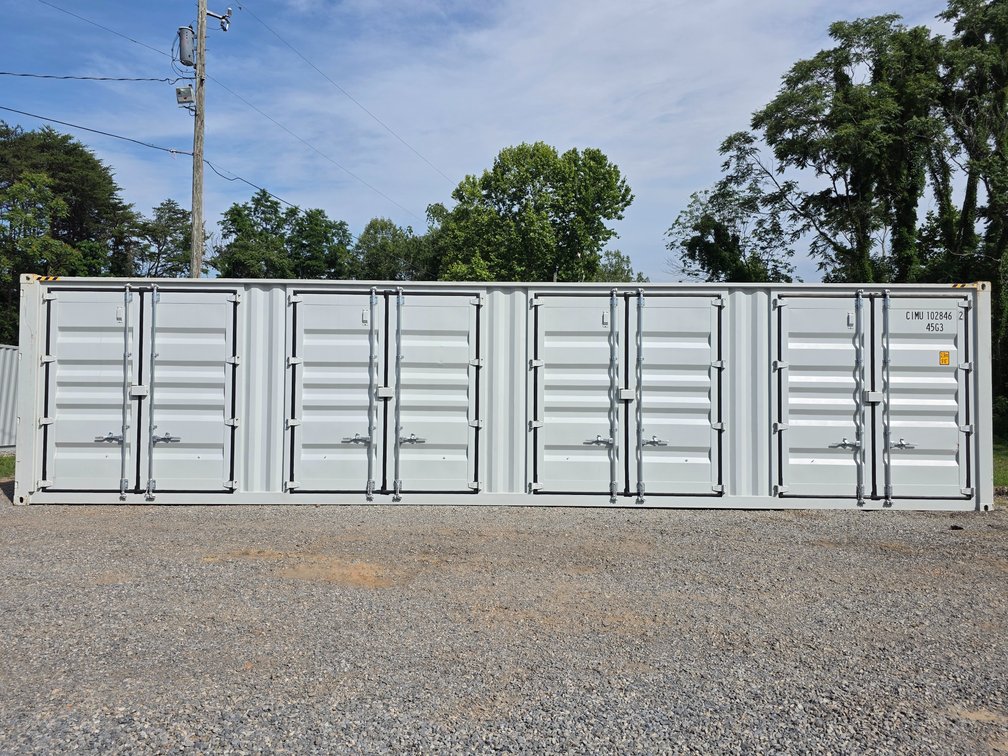 40' High-Cube Storage Container w/ 8 Side Doors and 2 End Doors - One Way Shipped - Delivery Available - Container # CIMU1028462