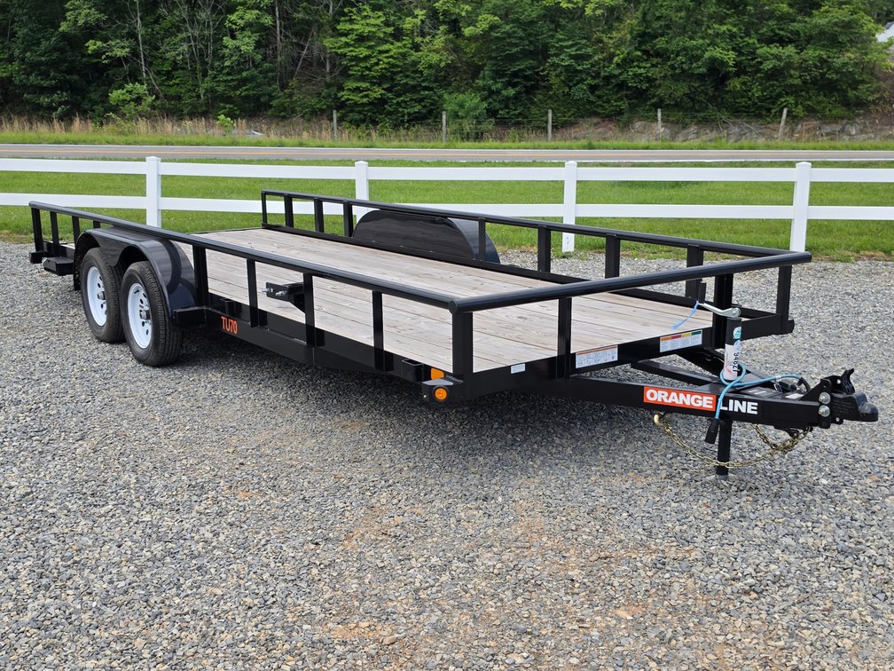 Unused 2024 Orange Line TU70 20' x 83" Utility Trailer - 7000Lb GVWR VIN 7RD1U2422S3394827