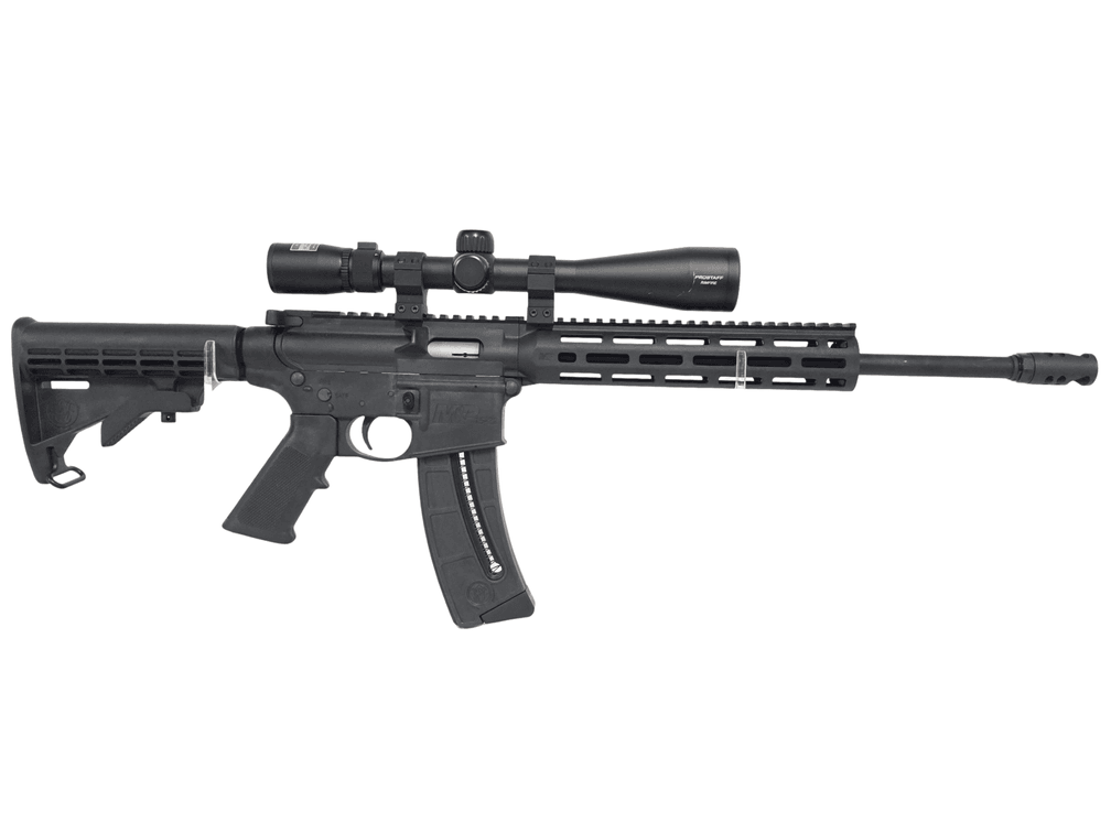 Smith & Wesson M&P 15-22 (22LR) - Nikon Prostaff Rimfire 4-12x40 - 1 Mag Included - Serial # JAU0012