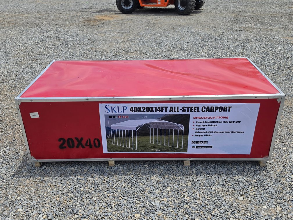Unused SKLP 40x20x14Ft All Steel Carport