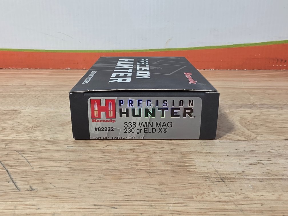 Hornady Precision Hunter 338 Win Mag 230Gr ELDX (1) Box of 20