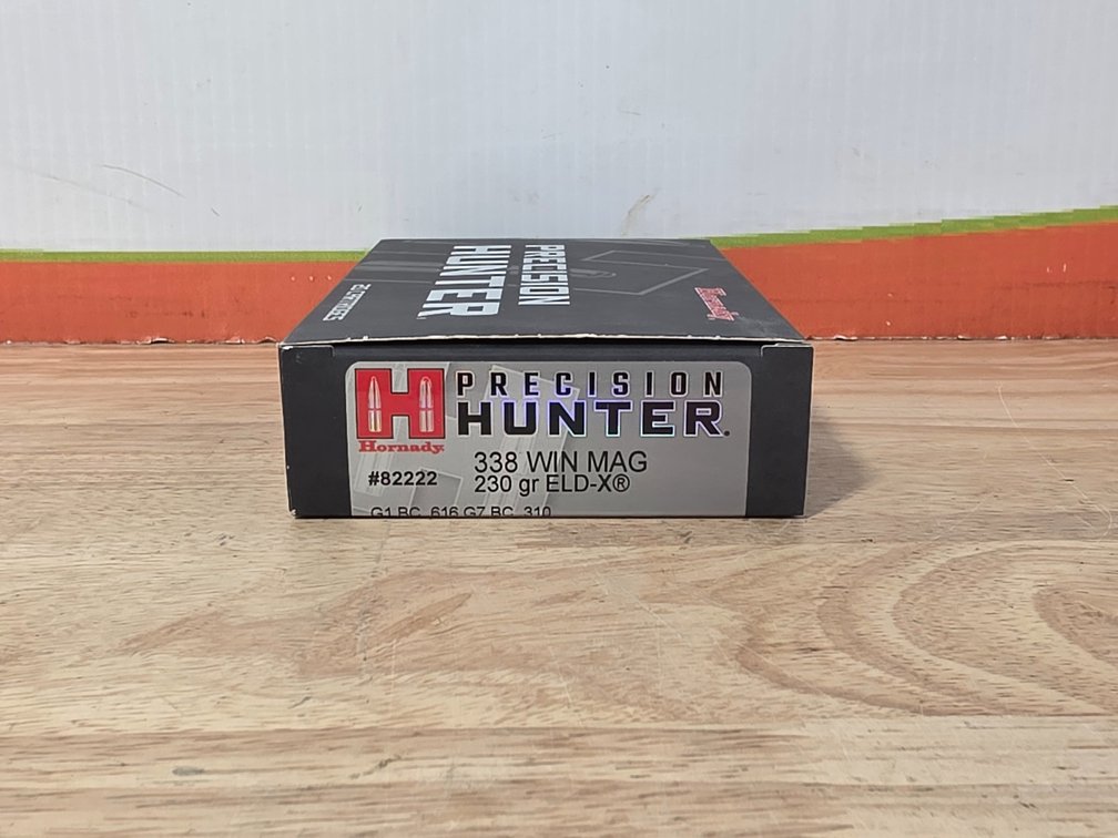 Hornady Precision Hunter 338 Win Mag 230Gr ELDX (1) Box of 20