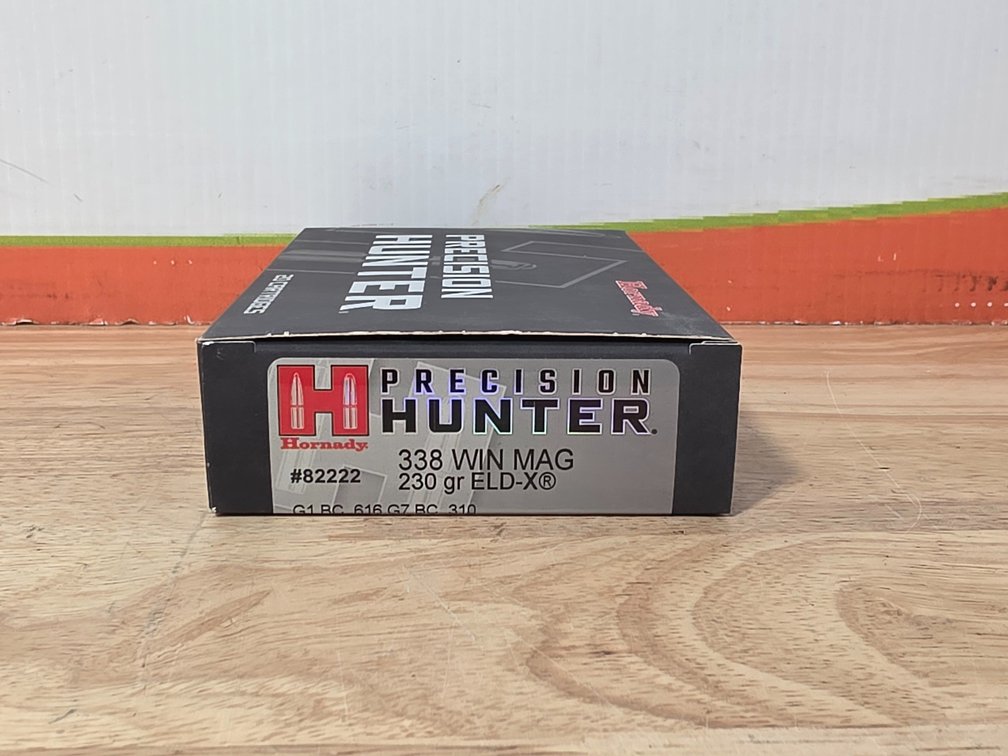 Hornady Precision Hunter 338 Win Mag 230Gr ELDX (1) Box of 20