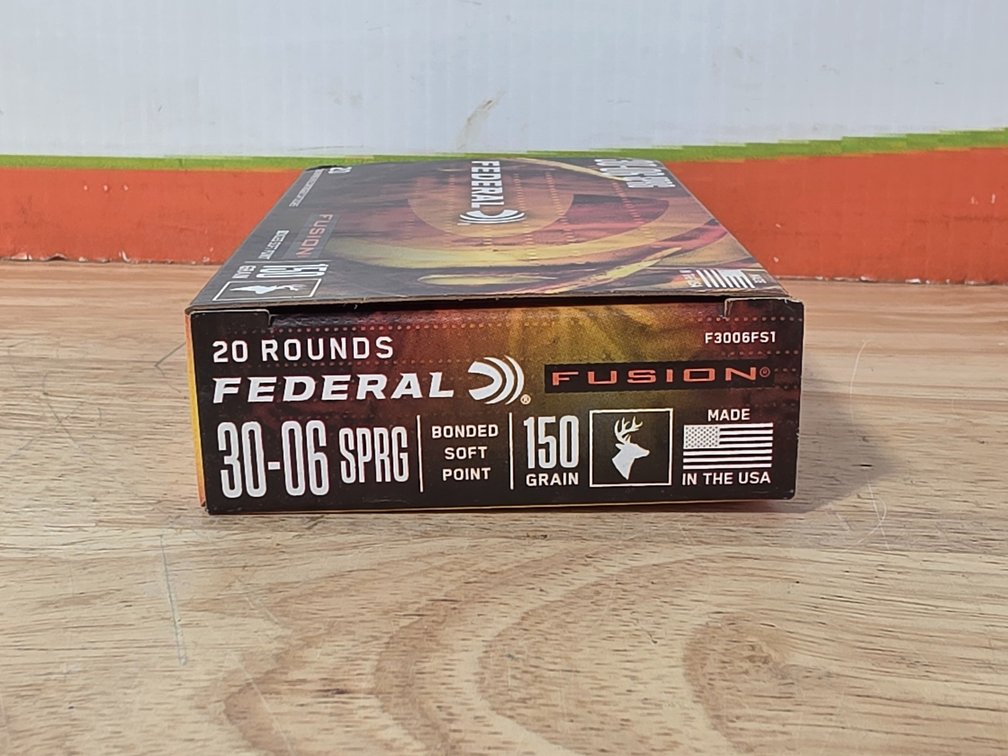 Federal Fusion 30-06 Springfield 150 Grain BSP (1) Box of 20
