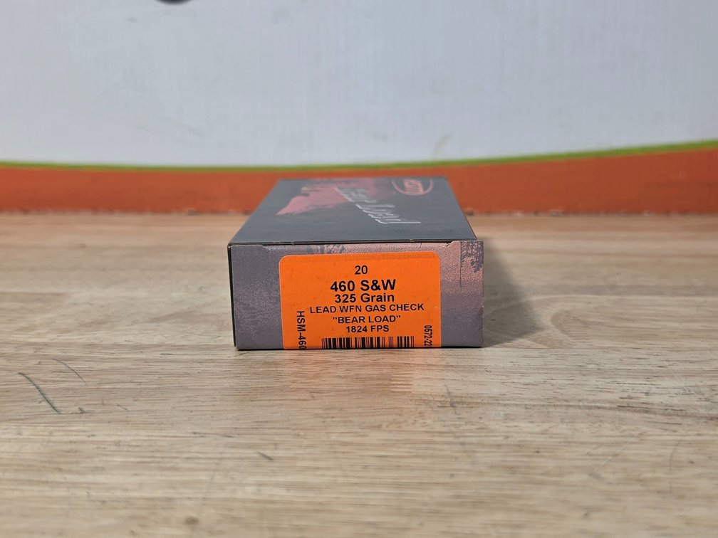 HSM Bear Load 460 S&W 325Gr Lead WFN (1) Box of 20