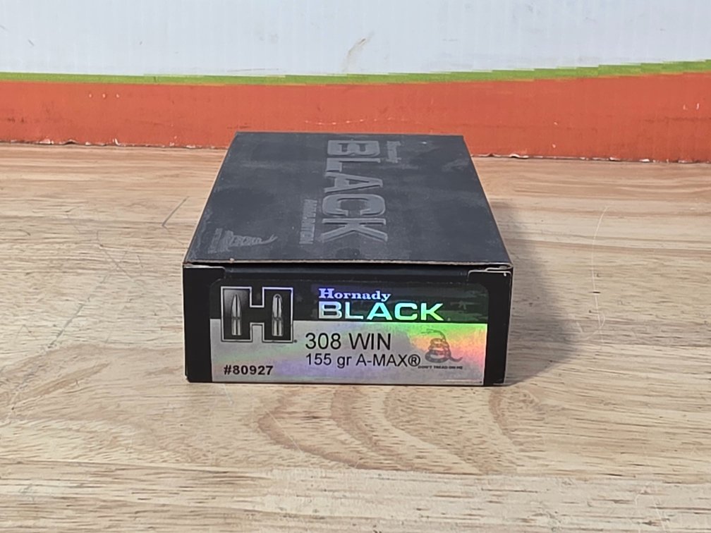Hornady Black 308 Win 155Gr A Max (1) Box of 20
