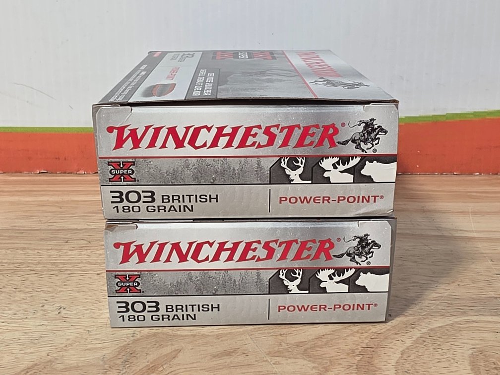 Winchester Super X 303 British 180Gr Power Point (2) Boxes of 20