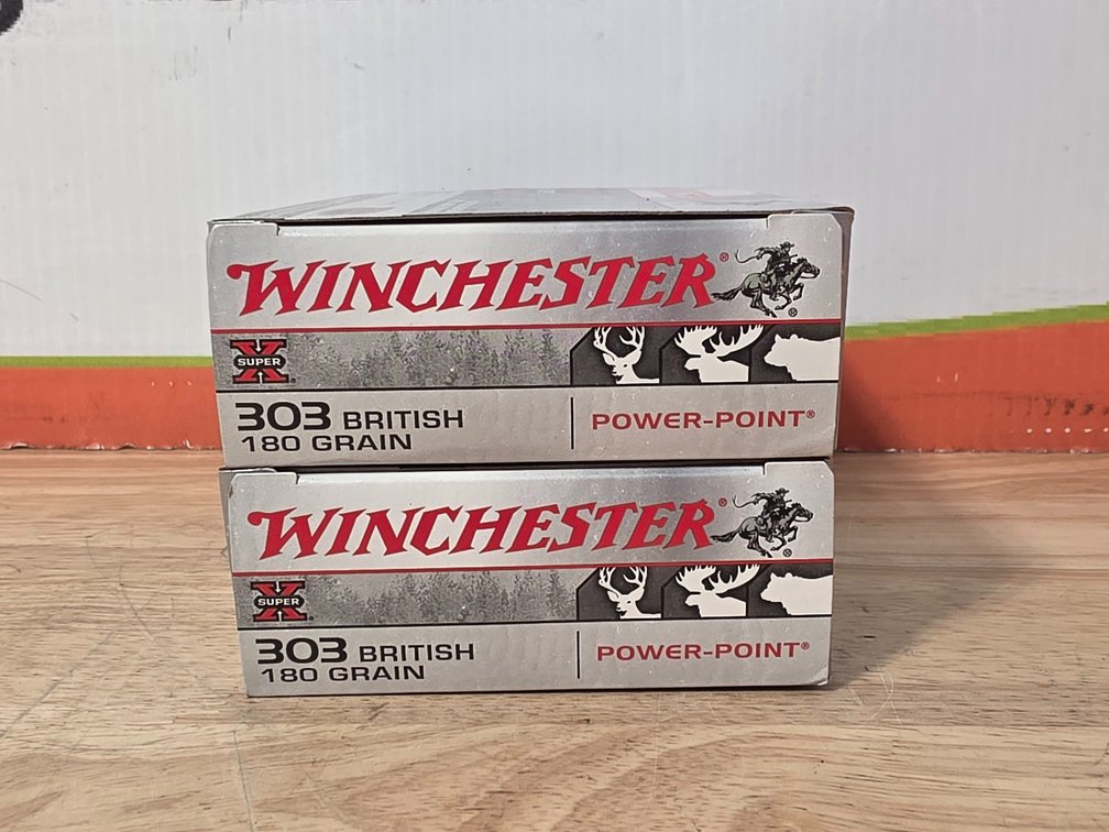 Winchester Super X 303 British 180Gr Power Point (2) Boxes of 20