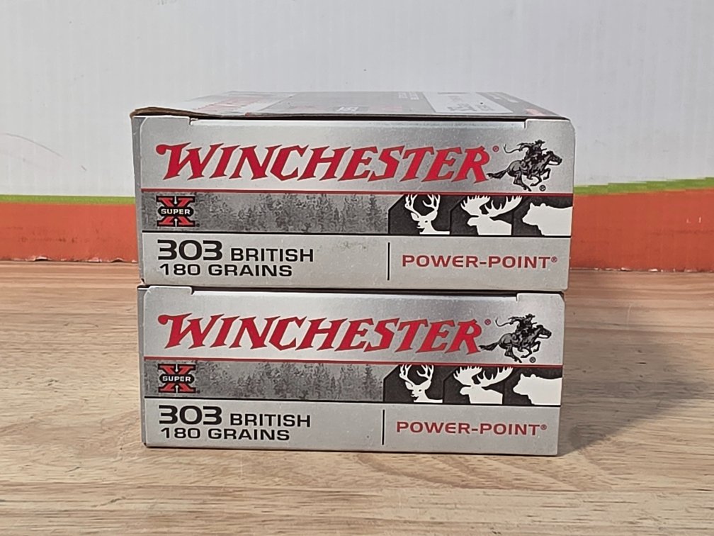 Winchester Super X 303 British 180Gr Power Point (2) Boxes of 20