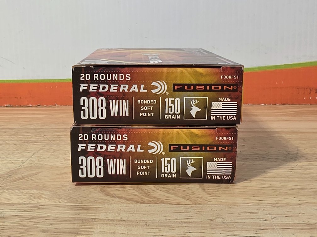 Federal Fusion 308 Win 150Gr BSP (2) Boxes of 20