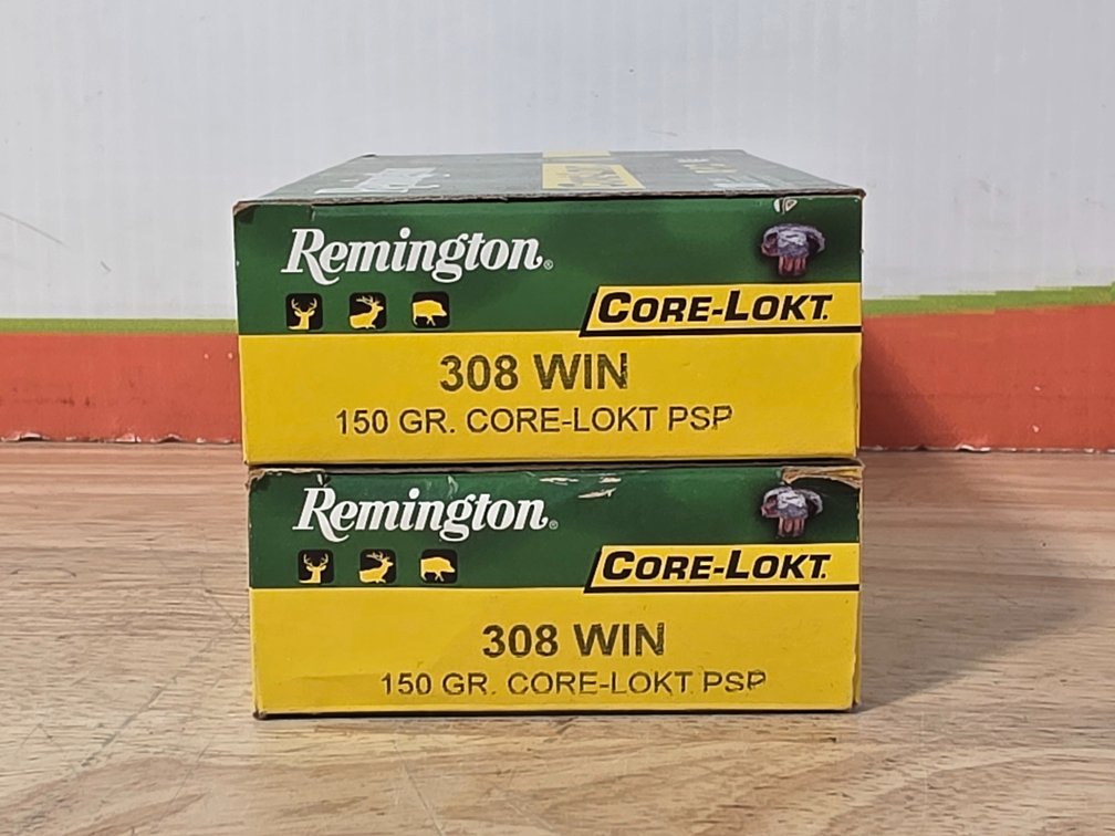 Remington 308 Win 150Gr Core Lokt PSP (2) Boxes of 20