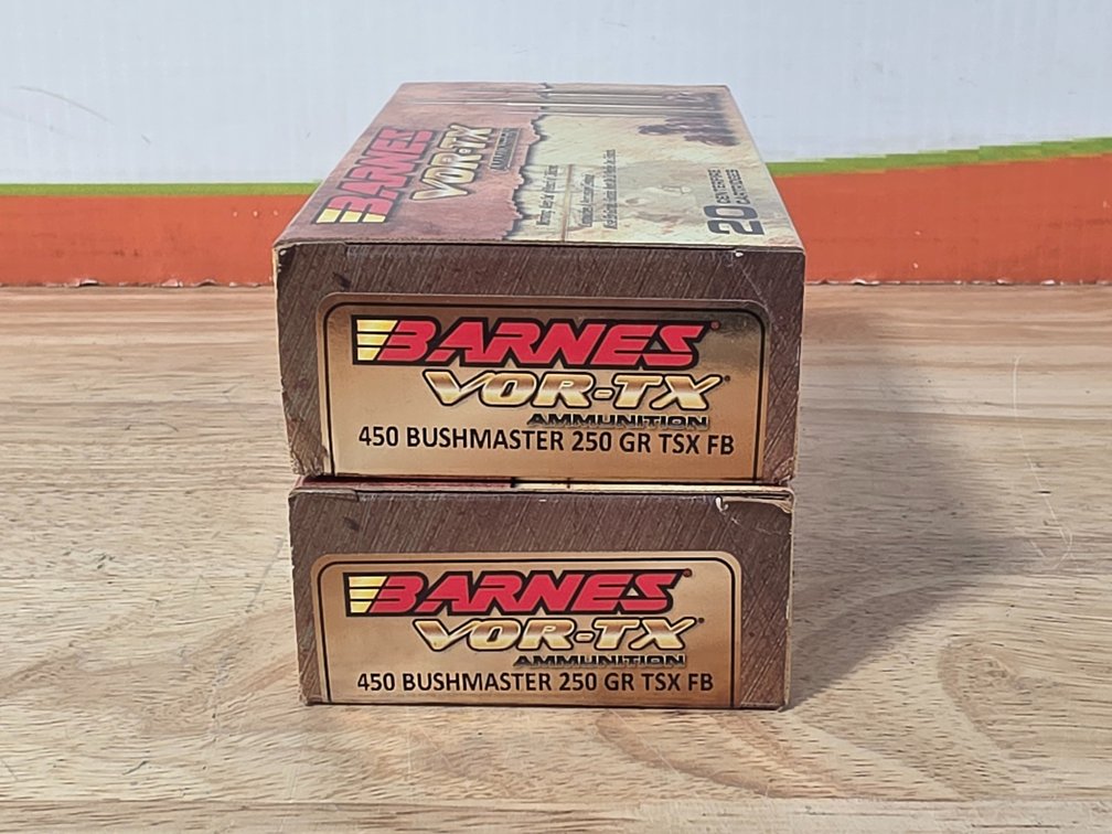 Barned Vortx 450 Bushmaster 250Gr TSX FV (2) Boxes of 20