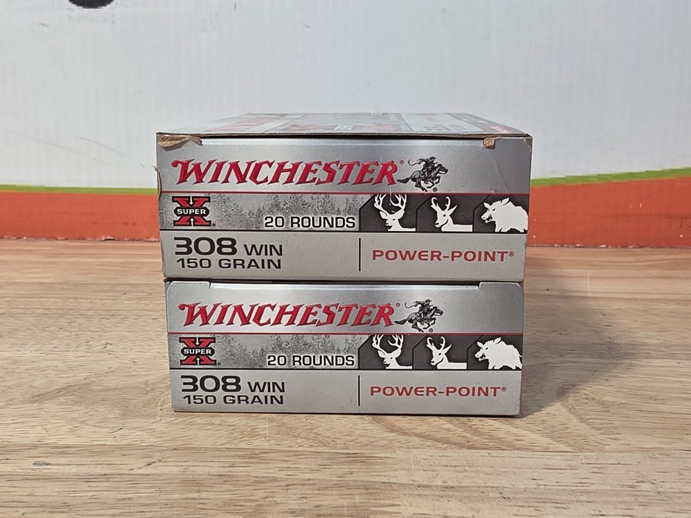 Winchester Super X 308 Win 150Gr Power Point (2) Boxes of 20