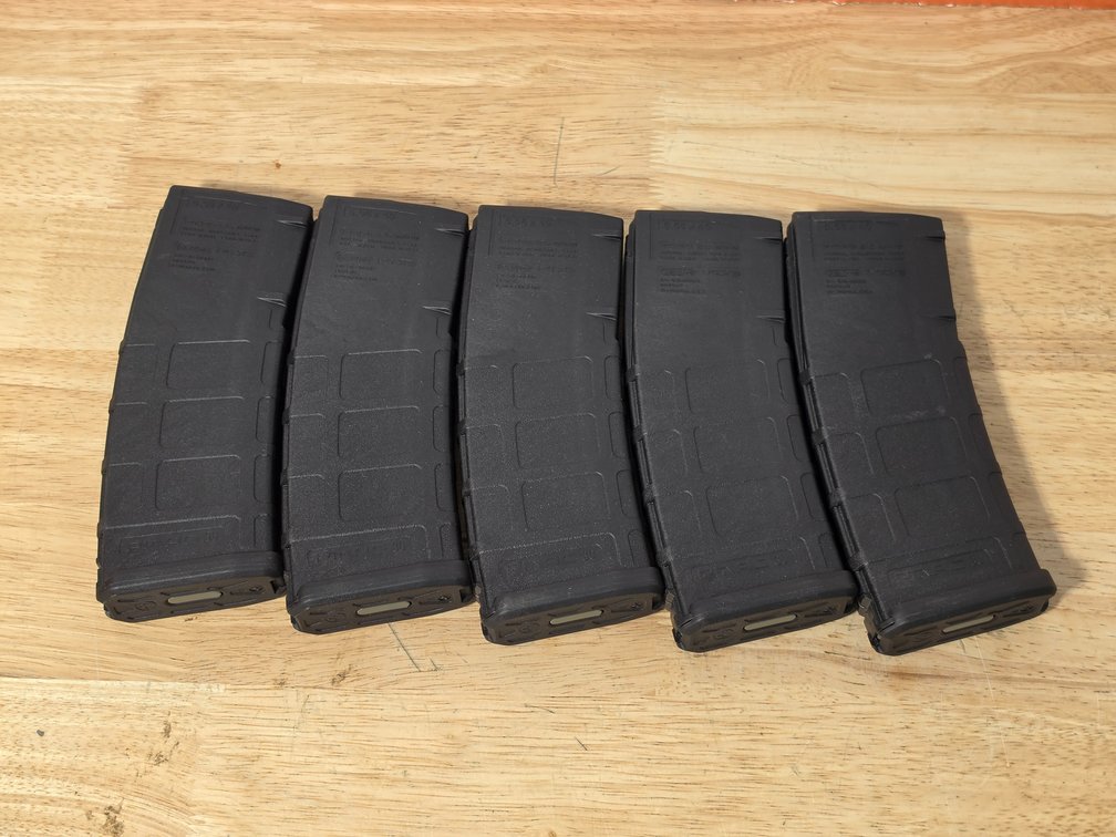 (5) 30 Round Pmags