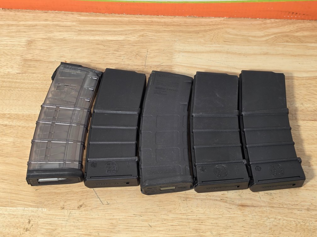 (5) 30 Round AR Magazines