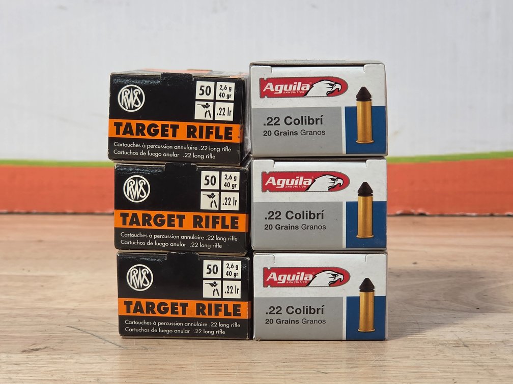 RWS Target Rifle .22 Long Rifle (3) Boxes of 50 - Aguila .22 Long Rifle Subsonic Velocity (3) Boxes of 50
