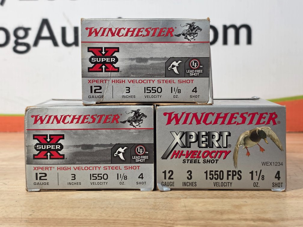 Winchester Super X High Veloctity Steel Shot 13 Gauge 3" #4 Shot (60) +/- Rounds