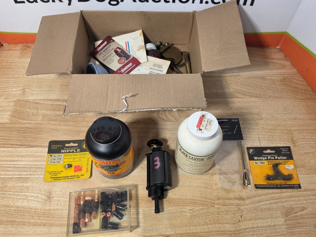 Various Muzzleloading Parts and Accessories - Tooling  - Bullets - Powders
