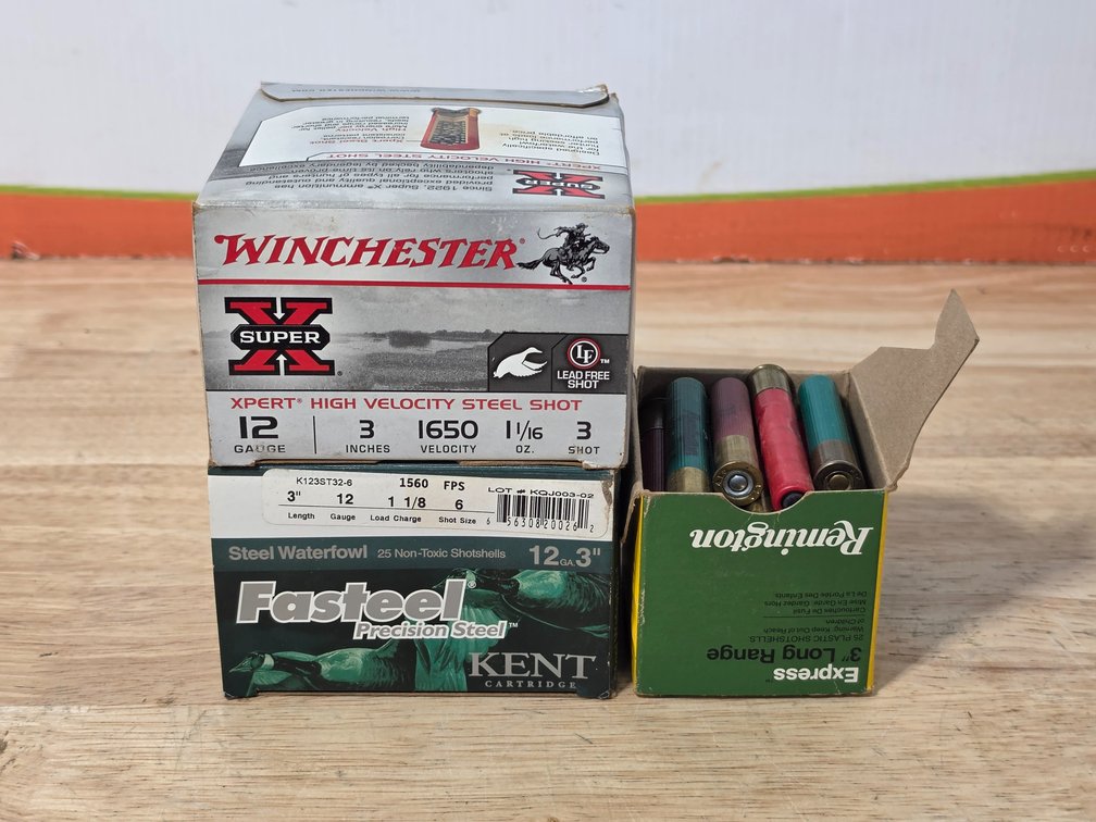 12 Gauge Steel Shot Shotgun Shells - Assorted Vintage Paper Shotgun Shells